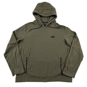 Abercrombie & Fitch Hoodie Mens Medium Olive Green w/ Pockets & Drawstring